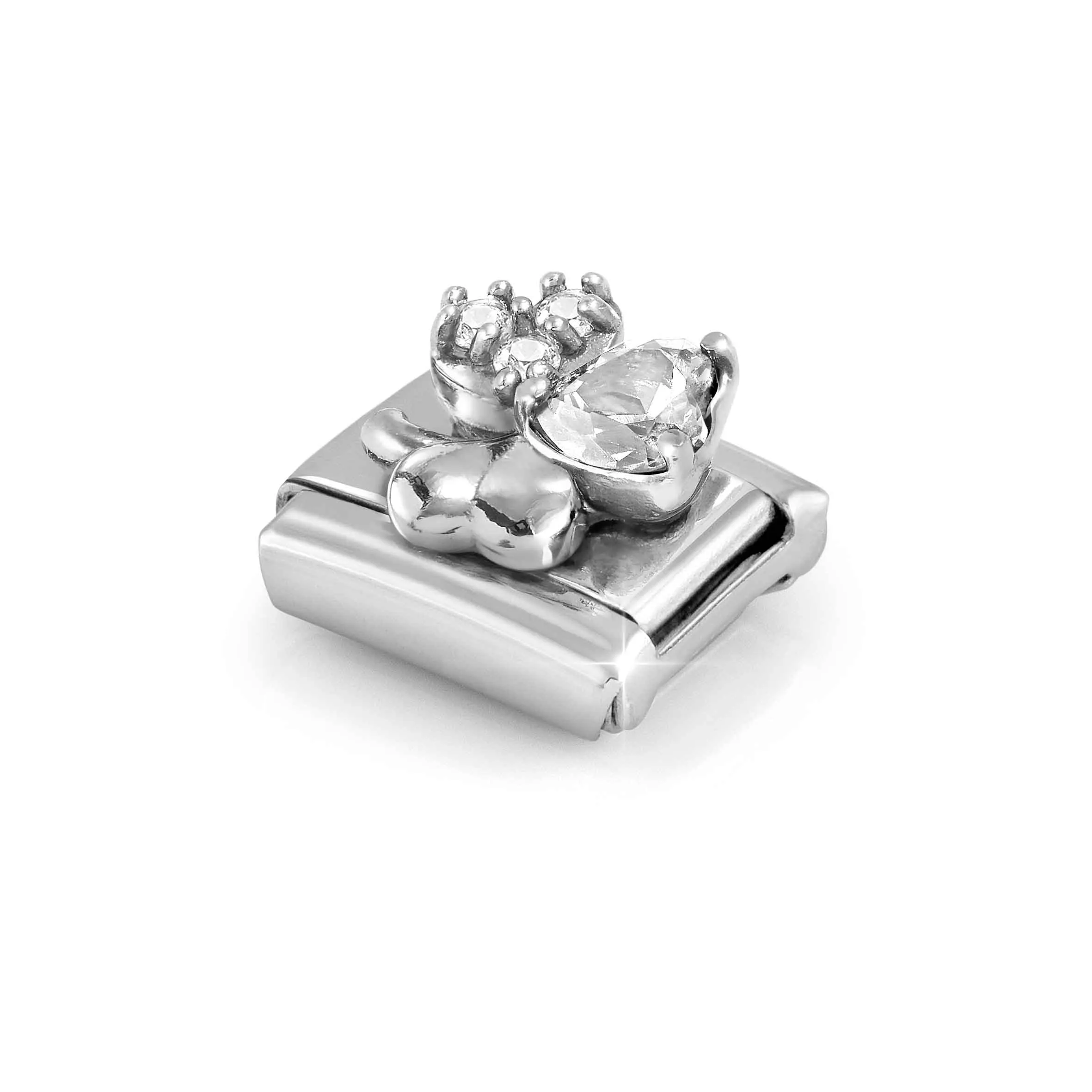 Composable Classic Link, Clover, White CZ - Nomination Qatar Composable Classic Link, Clover, White CZ - Image 4