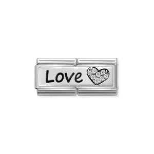 Charm, Composable Double Link, Love and Heart