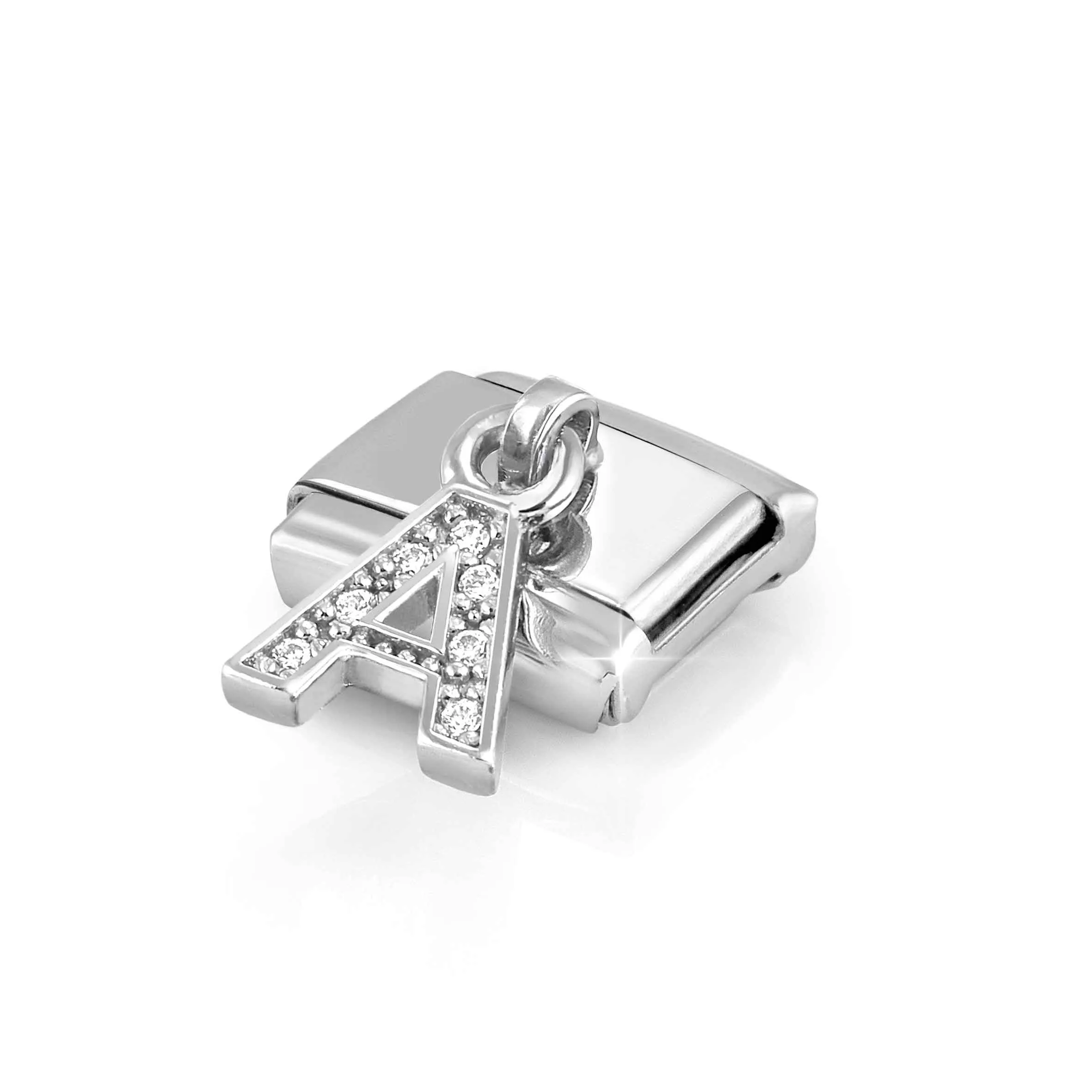 Composable Classic Link, CZ Letter A Pendant - Nomination Qatar Composable Classic Link, CZ Letter A Pendant - Image 5