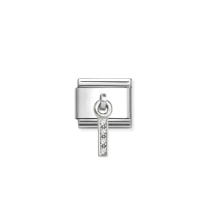 Composable Classic Link, CZ Letter I Pendant