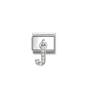 Composable Classic Link, CZ Letter J Pendant