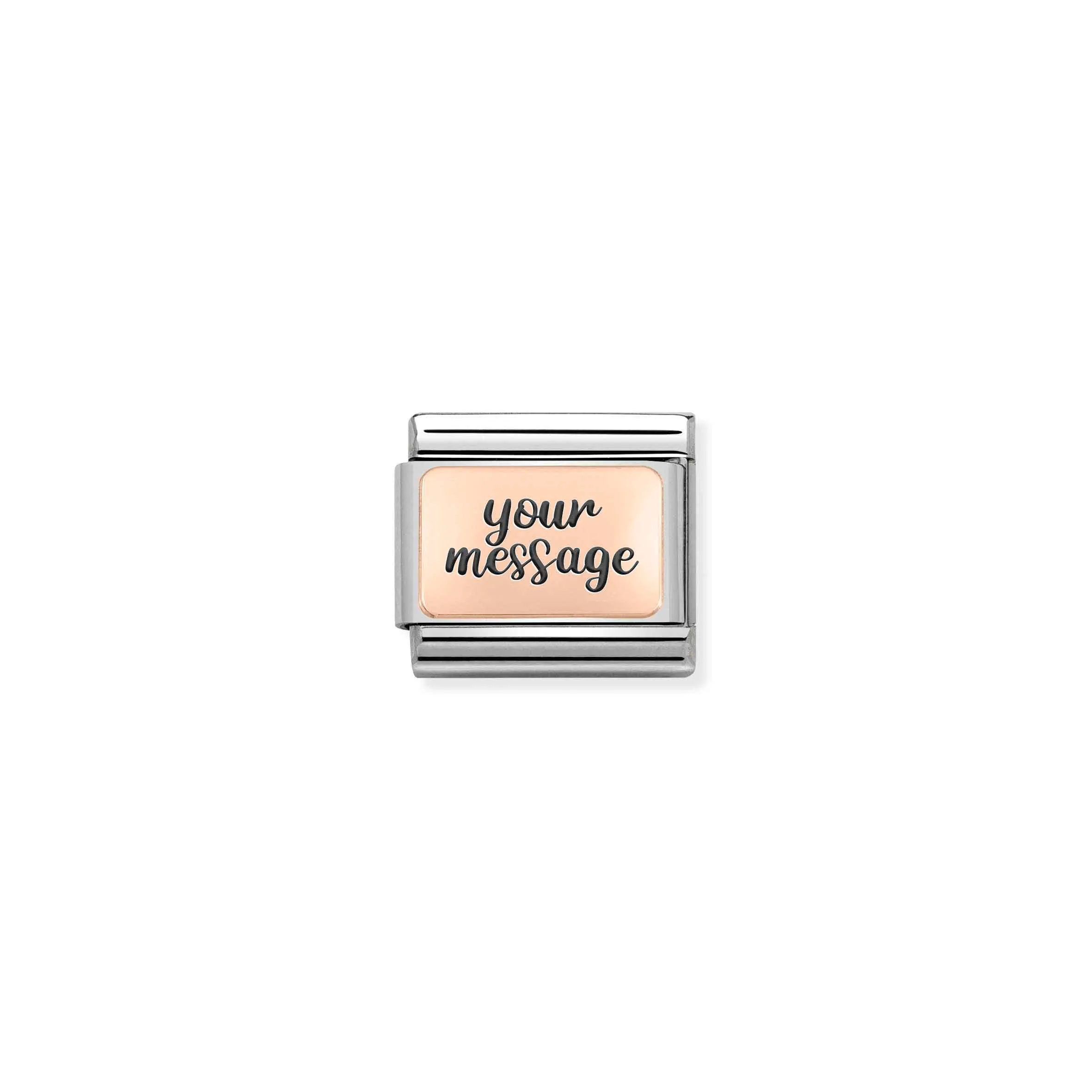 Charm, Composable Link, Rose Gold Plate - Nomination Qatar Charm, Composable Link, Rose Gold Plate - Image 5