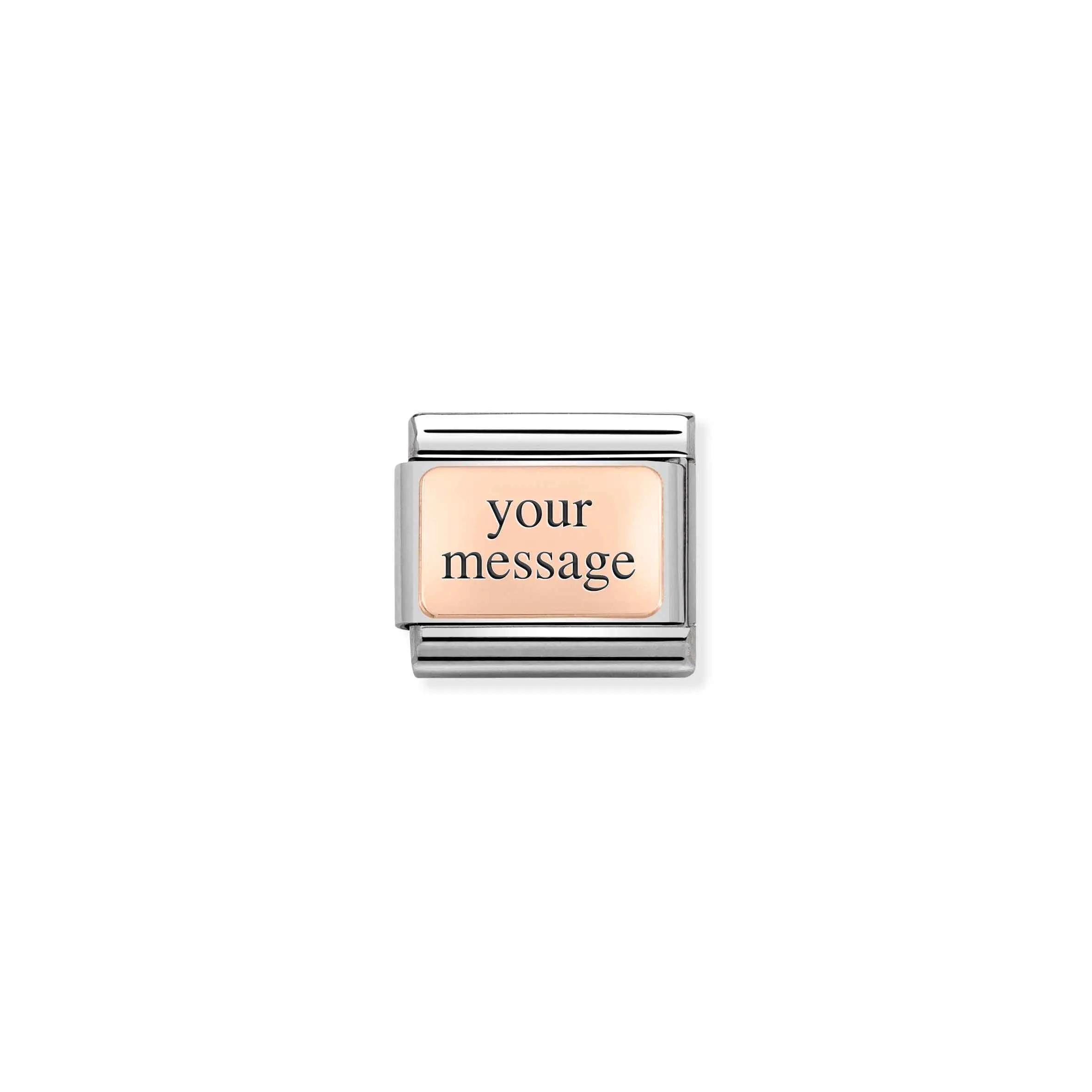 Charm, Composable Link, Rose Gold Plate - Nomination Qatar Charm, Composable Link, Rose Gold Plate - Image 6