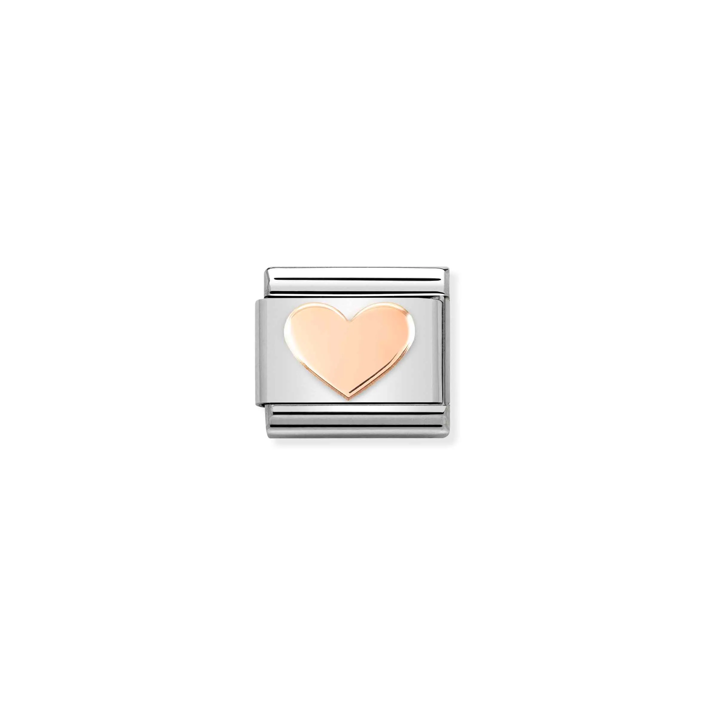 Charm, Composable Link, rose gold Heart - Nomination Qatar Charm, Composable Link, rose gold Heart