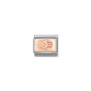 Charm, Composable Link, Rosegold Hand of Fatima