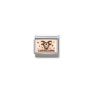 Charm, Composable Link, rosegold Capricorn