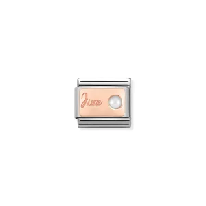 Charm, Composable Link, June in Rose Gold