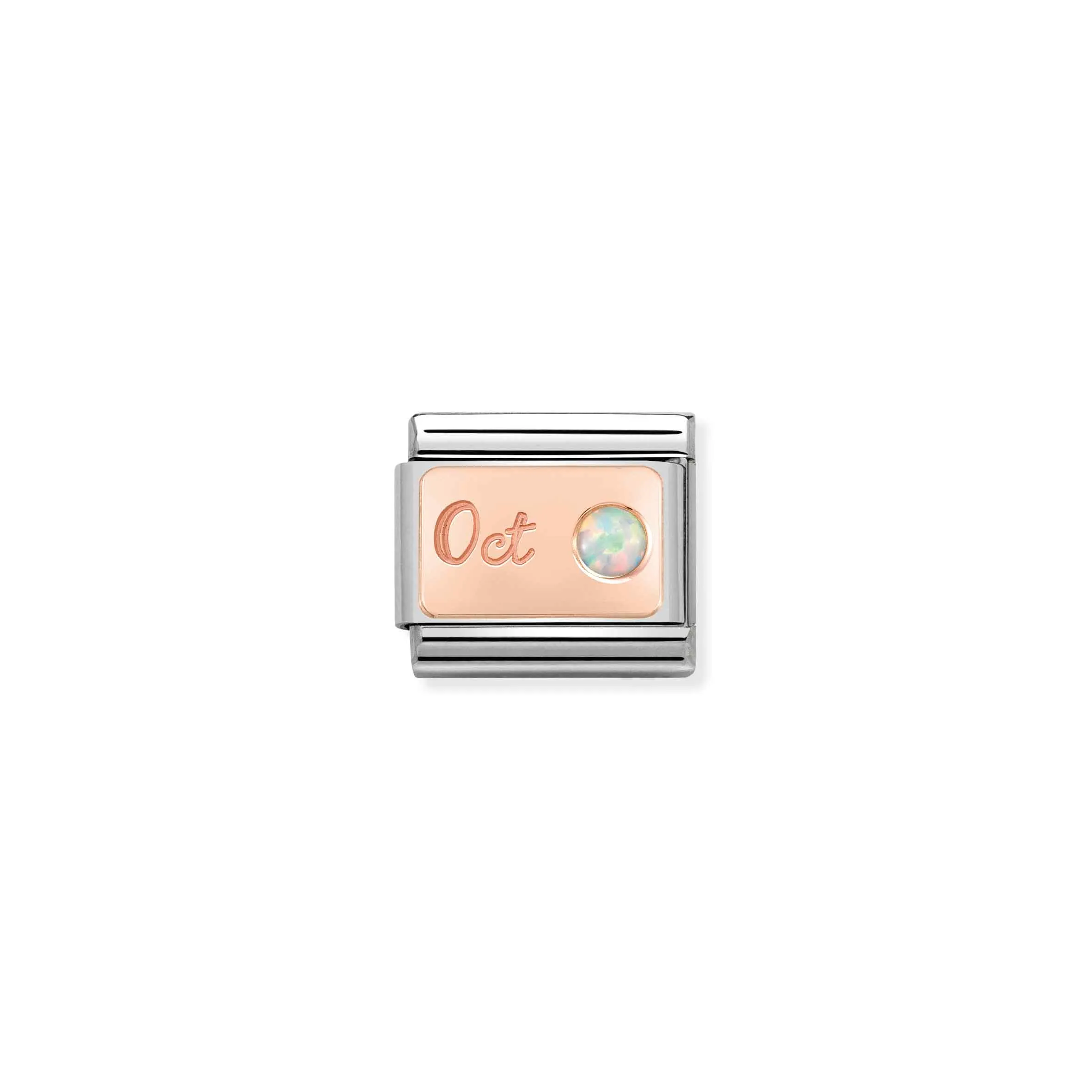 Charm, Composable Link, October in Rose Gold - Nomination Qatar Charm, Composable Link, October in Rose Gold