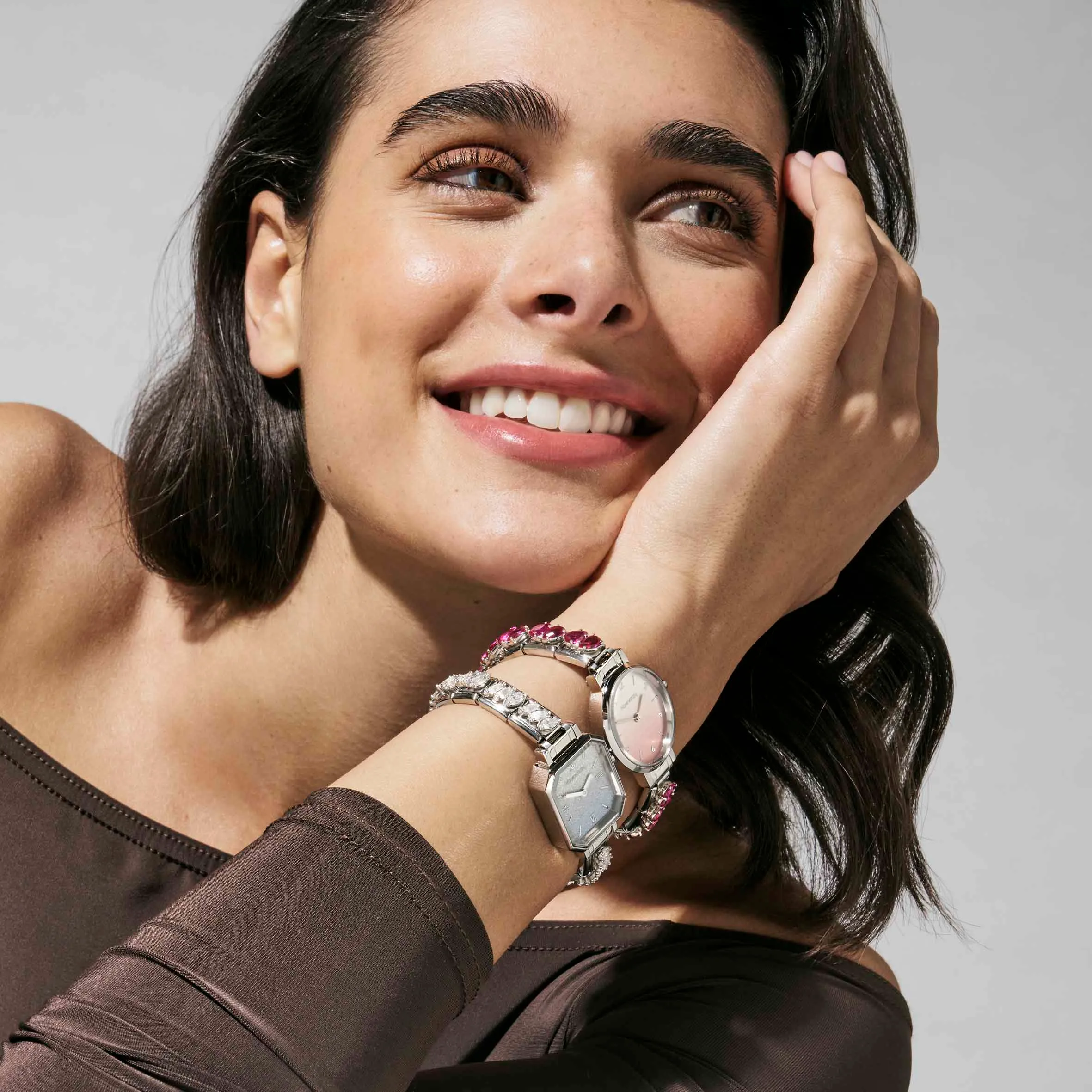 Time oval watch, White Mother of Pearl - Nomination Qatar Time oval watch, White Mother of Pearl - Image 2