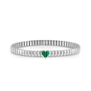 Stainless steel Extension bracelet, coloured Heart