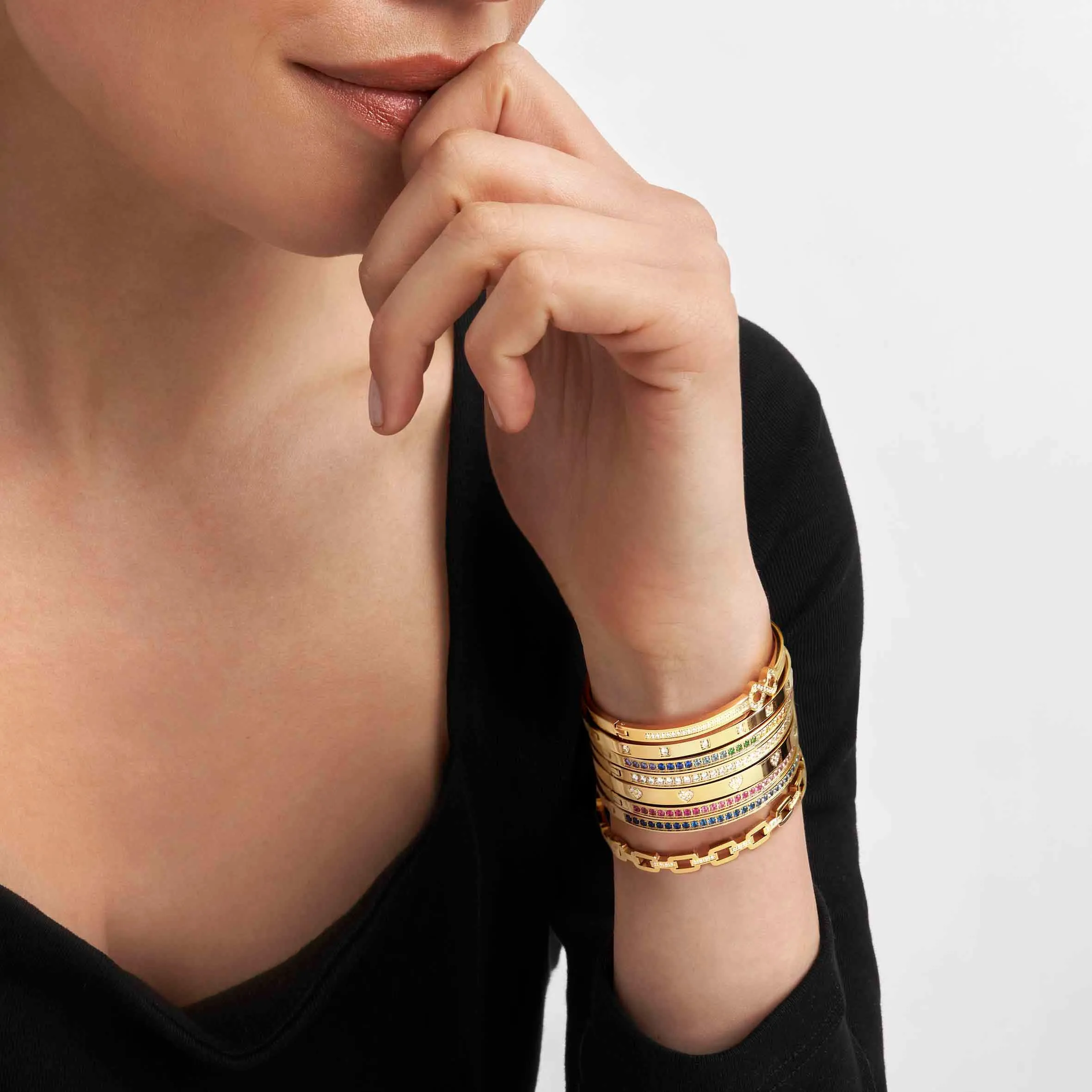 Pretty Bangles bracelet, Blue CZ Dégradé - Nomination Qatar Pretty Bangles bracelet, Blue CZ Dégradé - Image 3